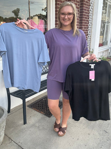 Loose Fit Top & Bike Shorts Set