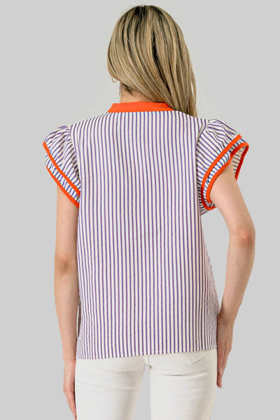 Blake Tigers Game Day Contrast Stripe Top