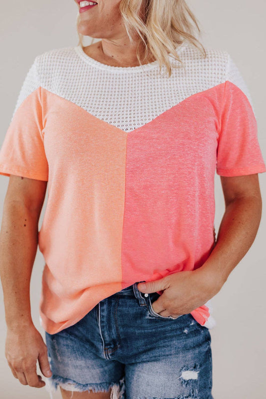 Peach and Coral Tee