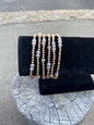 Gold and Blush Beaded Bracelet Stack