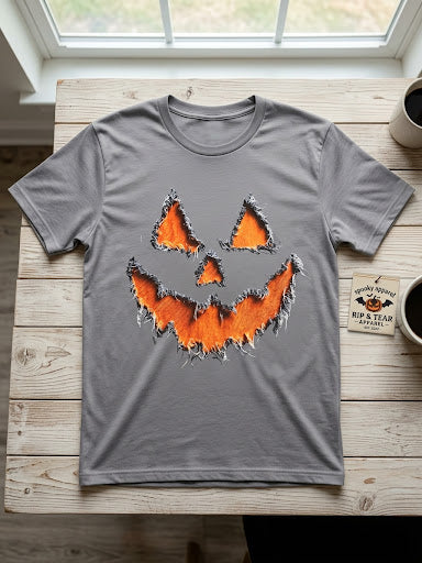 Jack O Lantern, Charcoal Tee