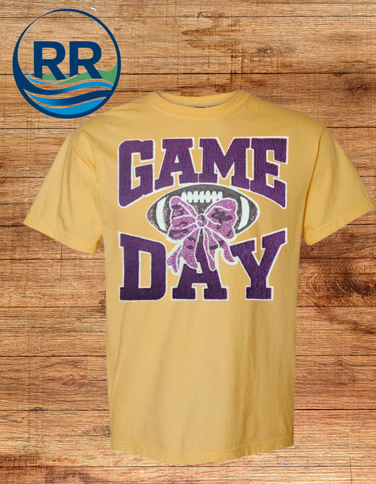 Football Game Day Comfort Colors T-Shirt Gold