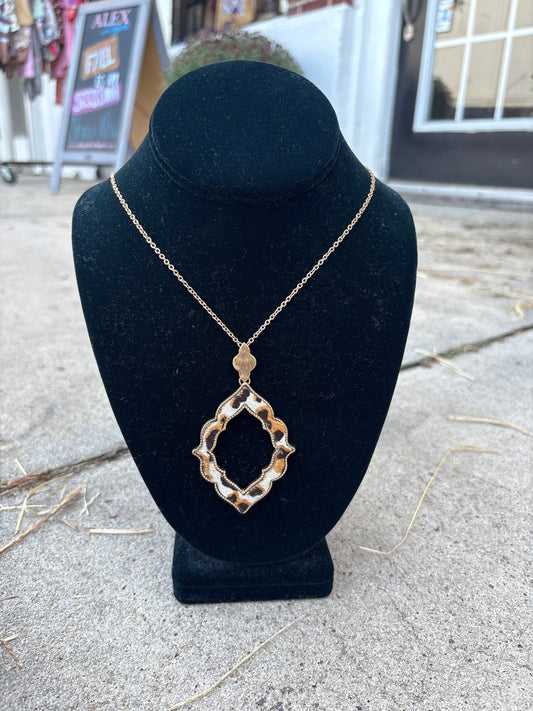 Leopard Cutout Necklace