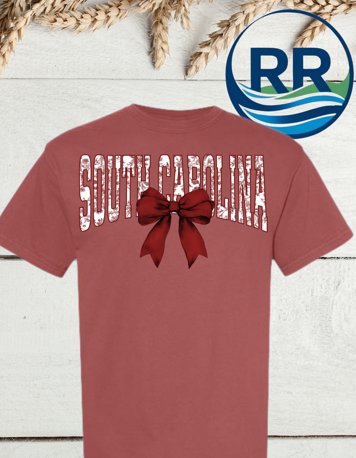 South Carolina Maroon Floral: ComfortWash Crewneck