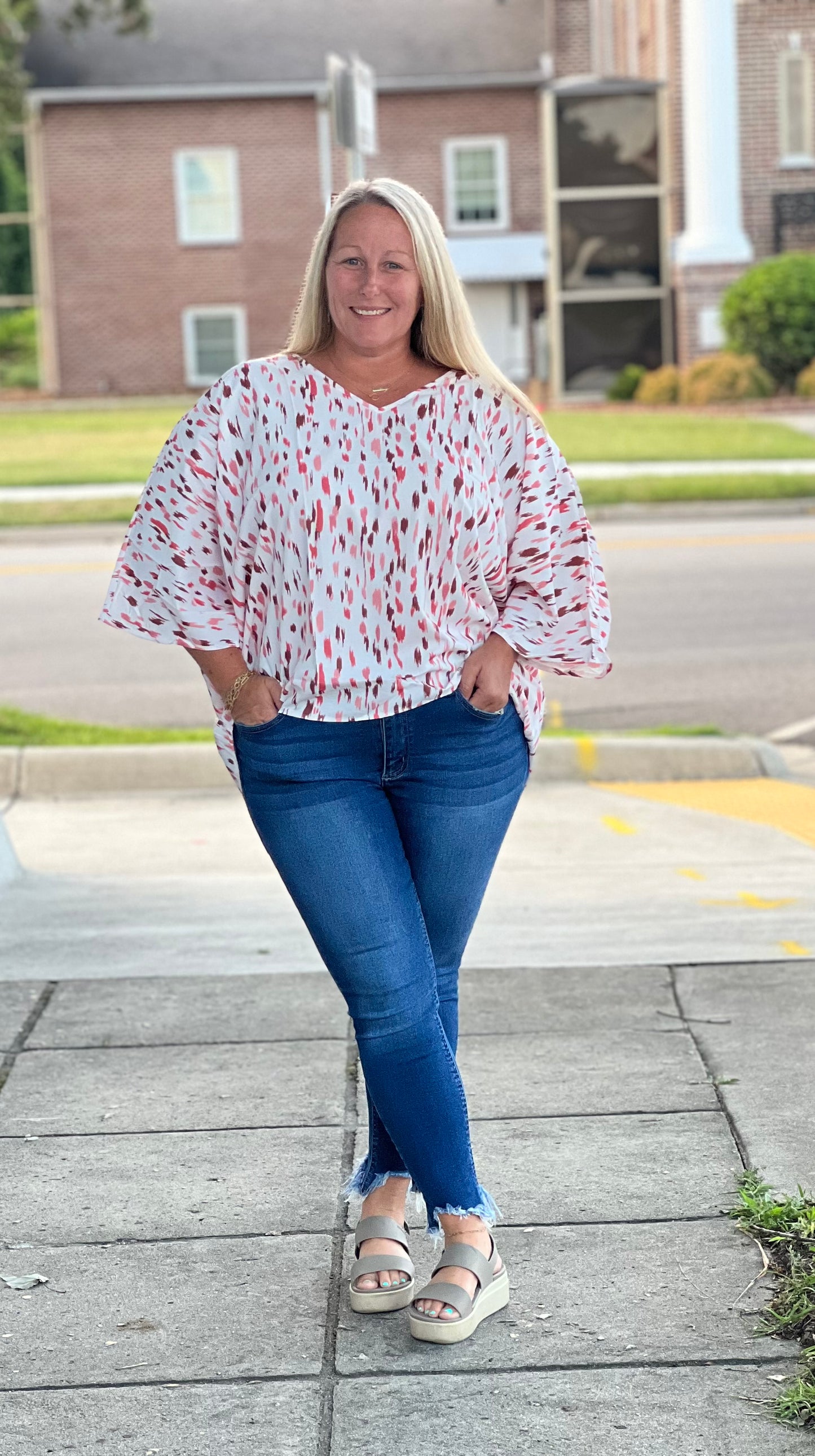 Pink Elegant Dolman Top*