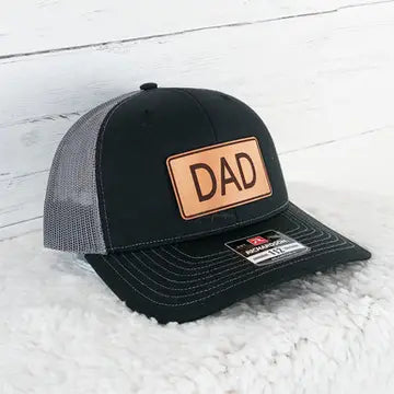 Dad Tan Leather Patch Hat*