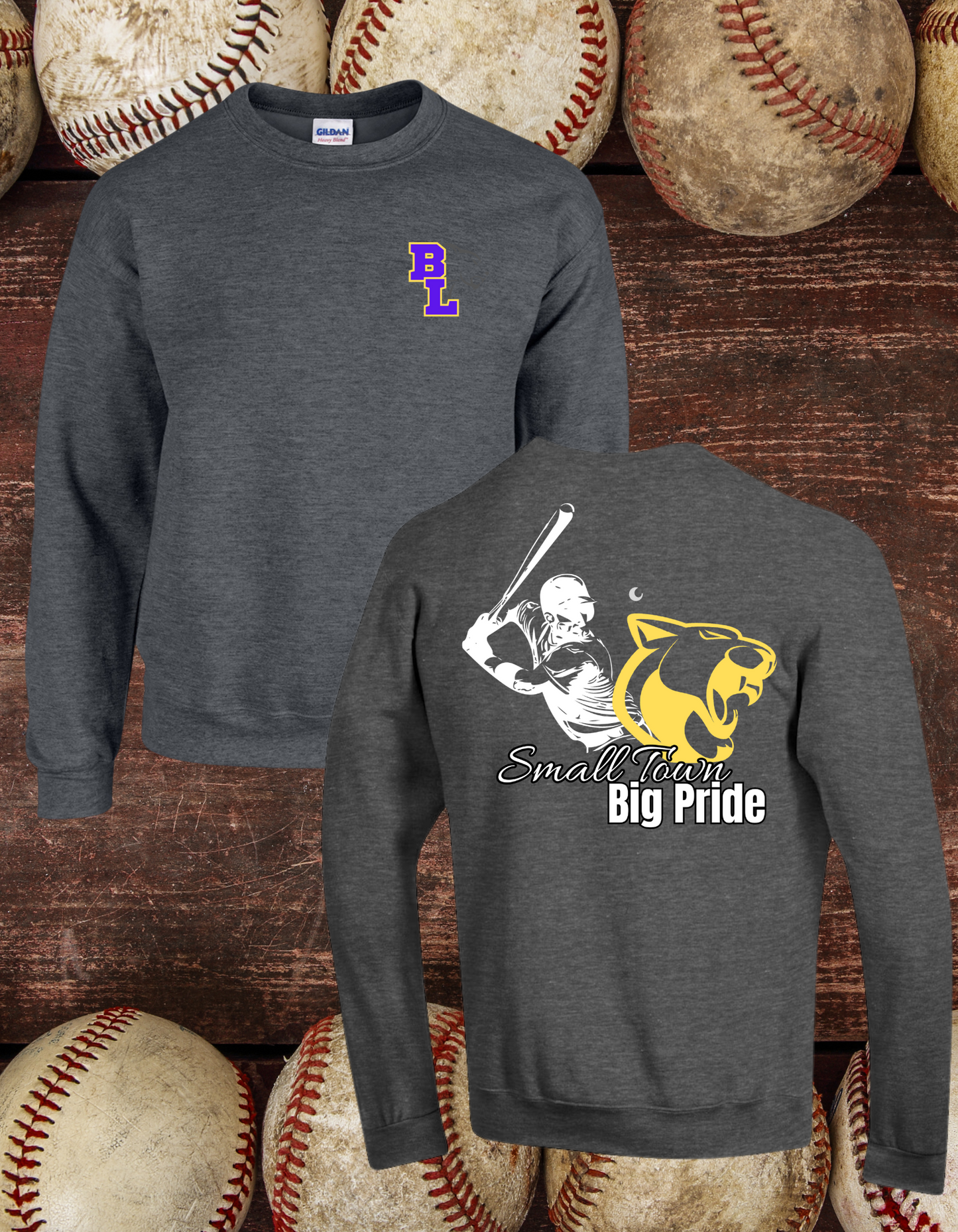 Panthers Small Town-Big Pride-Crewneck Sweatshirt*