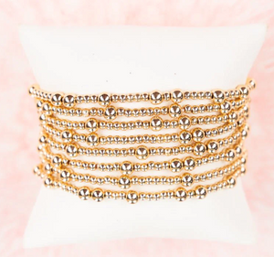 Gold Bead Bracelet Stack*