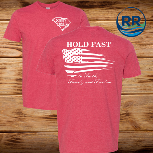 Hold Fast T-Shirt: Heather Red