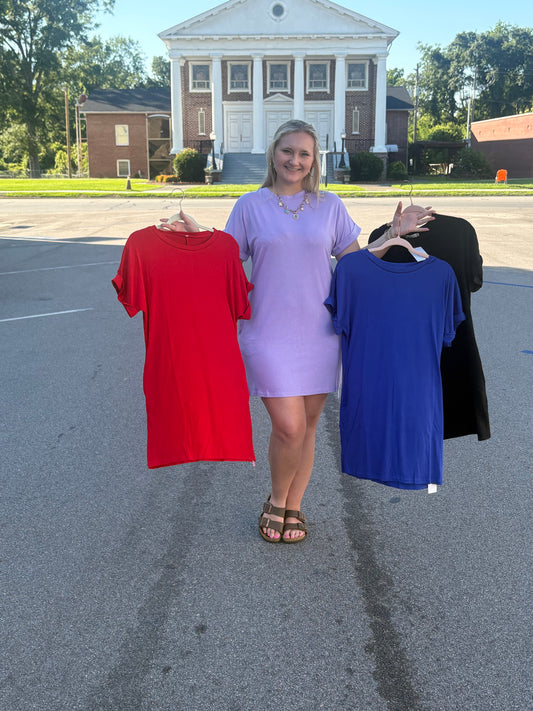 T-Shirt Short Sleeve Pocket Dress