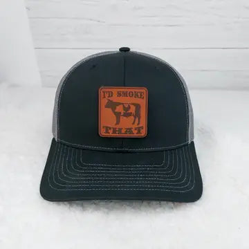 I'd Smoke That Leather Patch Hat*