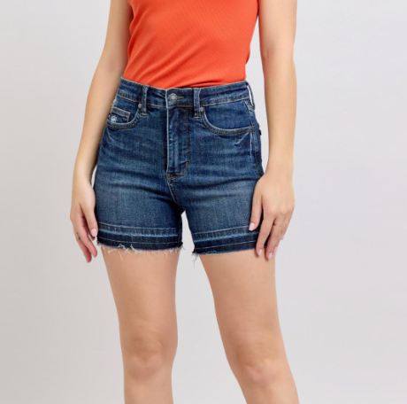 JB Dark Wash Tummy Control Shorts