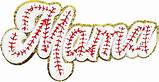 Baseball Mama Chenille Patch