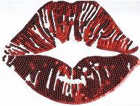 Sequin Lips Crewneck*