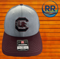 Richardson 112 Heather Grey/ Charcoal/ Maroon: Gamecock Block C