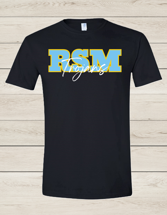 RSM Trojans Short Sleeve Tee/ Black