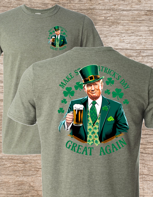 Trump MAGA St Pats on HMG Back Print