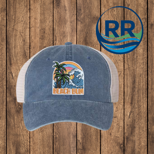 Beach Bum Patch Cap, Navy/ Stone