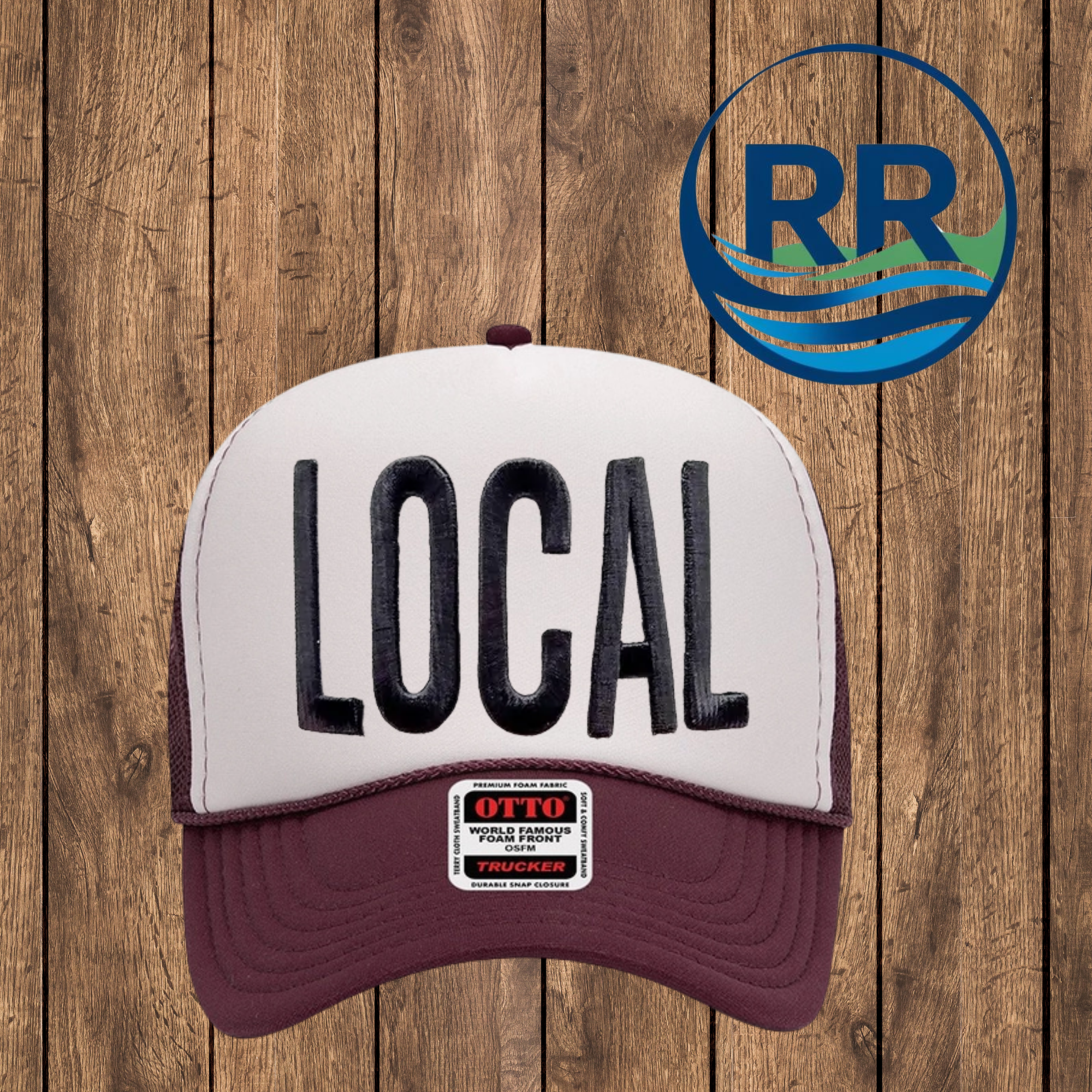 Local Puff Cap, Maroon with White – Alex Layne Boutique