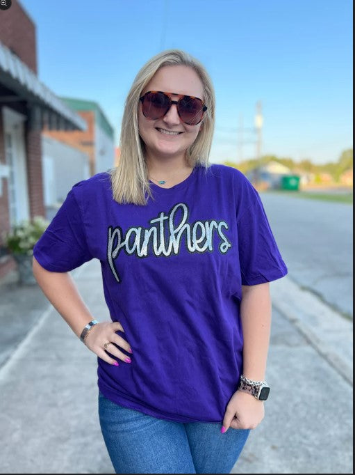 Sequin Panther Long Sleeve Tee