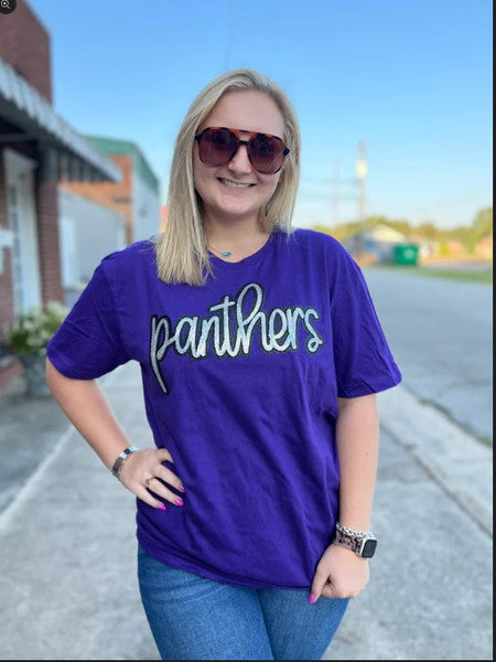 Sequin Panther Long Sleeve Tee