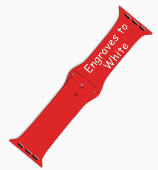 Dual Layer Silicone Apple Watch Band: Red