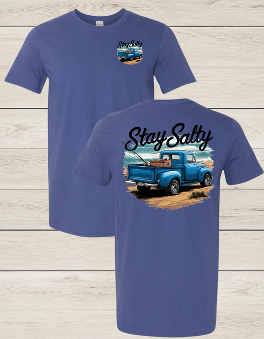 Stay Salty T Shirt / Metro Blue*
