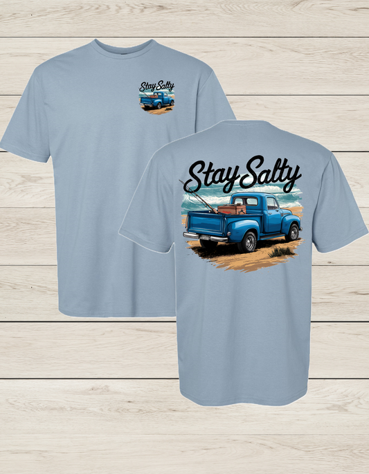 Stay Salty T Shirt / Stone Blue*