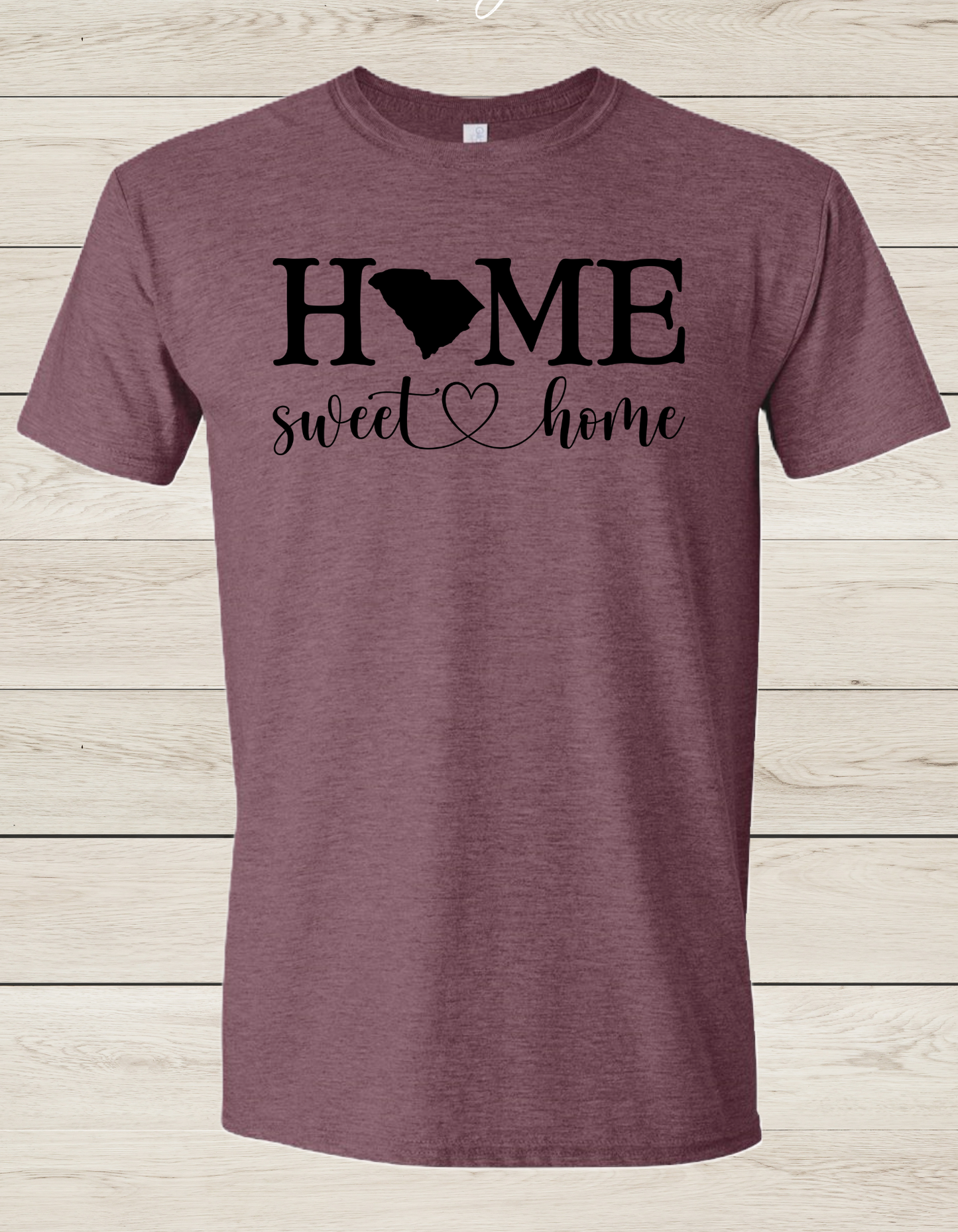 Sweet Home SC Short Sleeve Tee/Heather Maroon