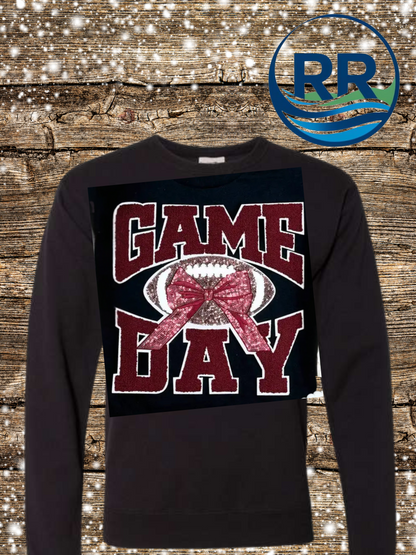 Football Garnet Game Day on  ComfortWash Crewneck