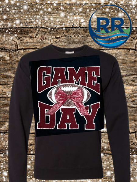 Football Garnet Game Day on  ComfortWash Crewneck