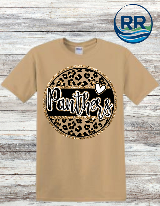 Glitz Panthers T Shirt/ Old Gold