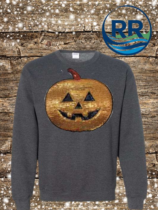 Sequins Pumpkin Patch- Crewneck