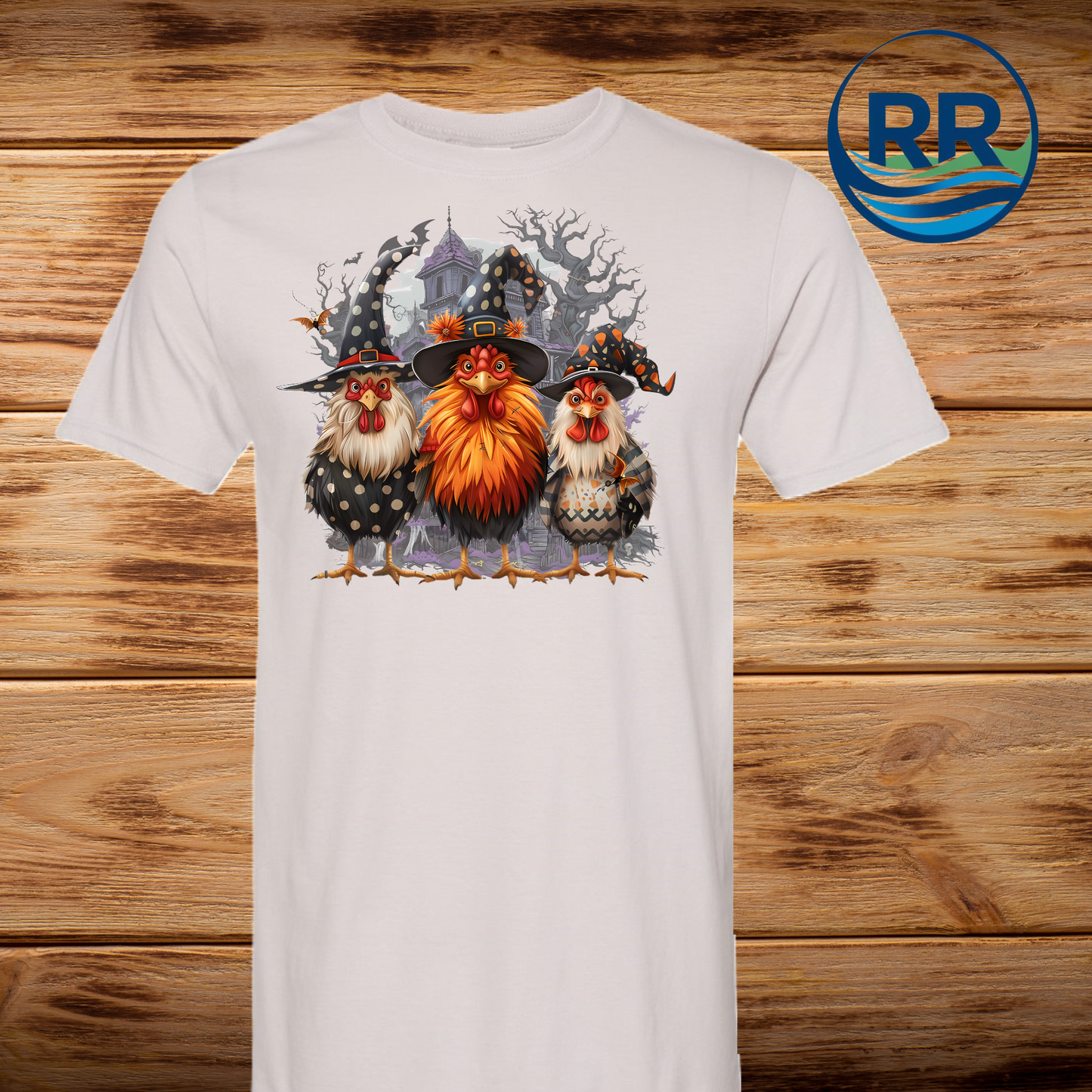 Spooky Chicks Youth T-Shirt: Natural