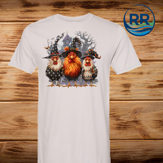 Spooky Chicks Youth T-Shirt: Natural