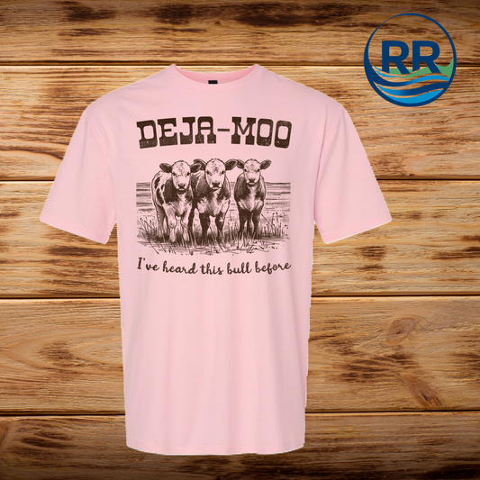 Deja-Moo T Shirt: Pink