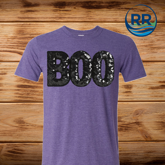 Boo T-Shirt: Heather Purple