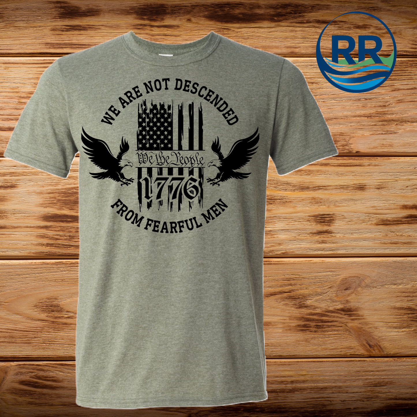 We The People T Shirt: Military Green
