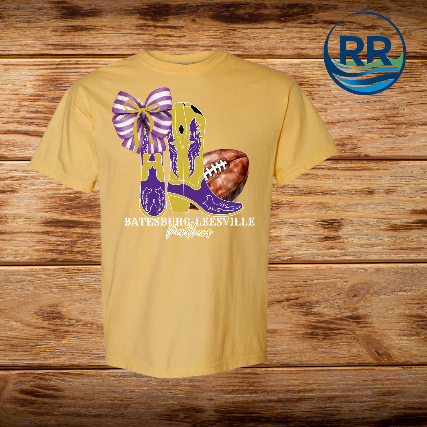 Batesburg-Leesville Boots Comfort Colors T-Shirt: Gold