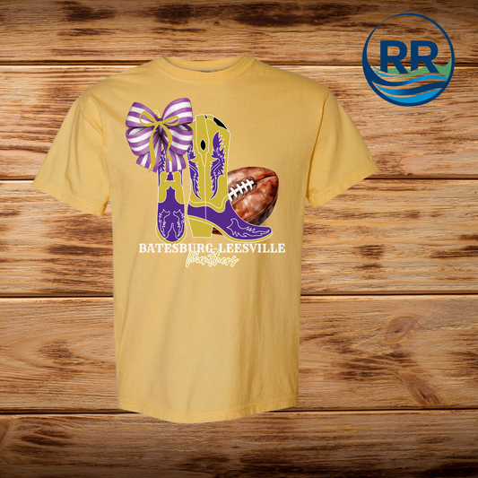 Batesburg-Leesville Boots Comfort Colors T-Shirt: Gold