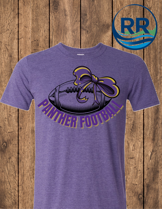 Panther Football w/ Bow