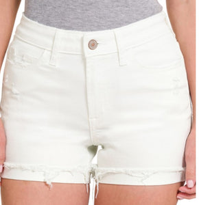 White Denim Shorts*