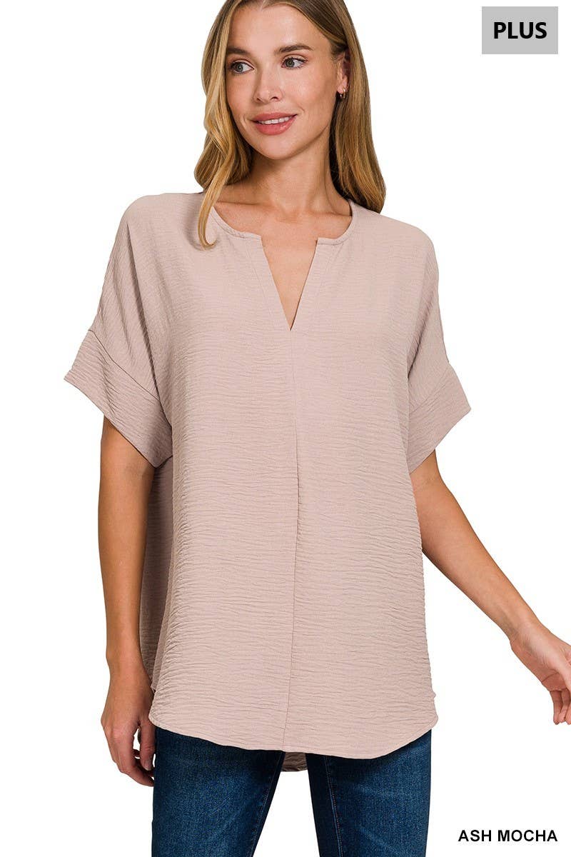 Mauve Short Sleeve Top