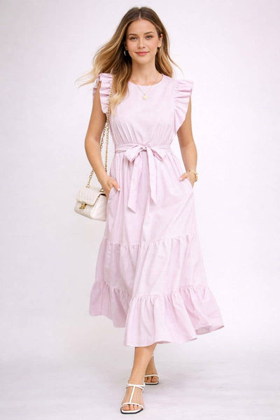 Tiered Maxi Dress Pink
