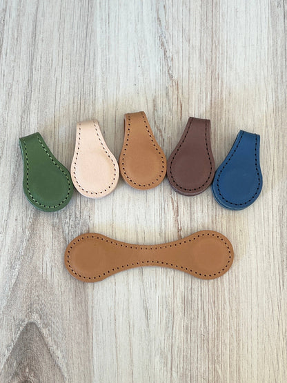 Leather Magnetic Bookmark: Pink