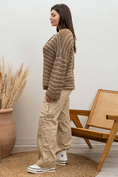 Drop Knit Sweater, Curvy*