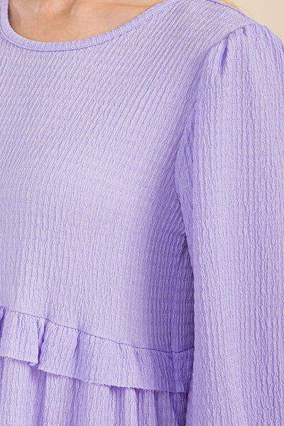 Lilac Tiered Midi Dress