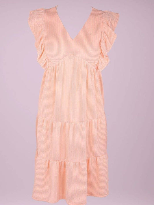 Coral Piping Dress