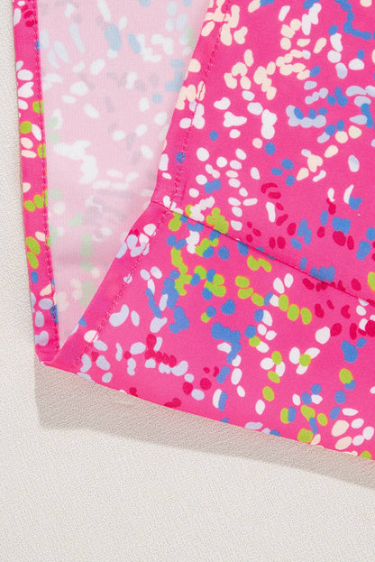 Pink Dotted Collared Top