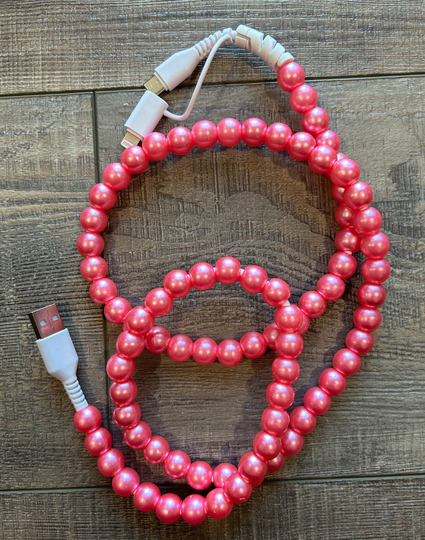 Beaded Phone Charger with Lightning & USB-C Cable*